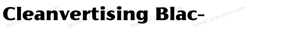 Cleanvertising Blac字体转换
